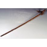 19TH CENTURY VICTORIAN CARVED WALKING STICK CANE