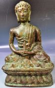 ANTIQUE EARLY 20TH CENTURY BRONZE OF MEDICINE BUDDHA