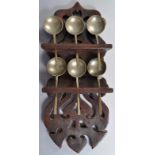 ANTIQUE 19TH CENTURY DUTCH CARVED WOOD SPOON RACK