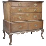 ANTIQUE 18TH CENTURY GEORGIAN GEORGE I CHEST ON STAND