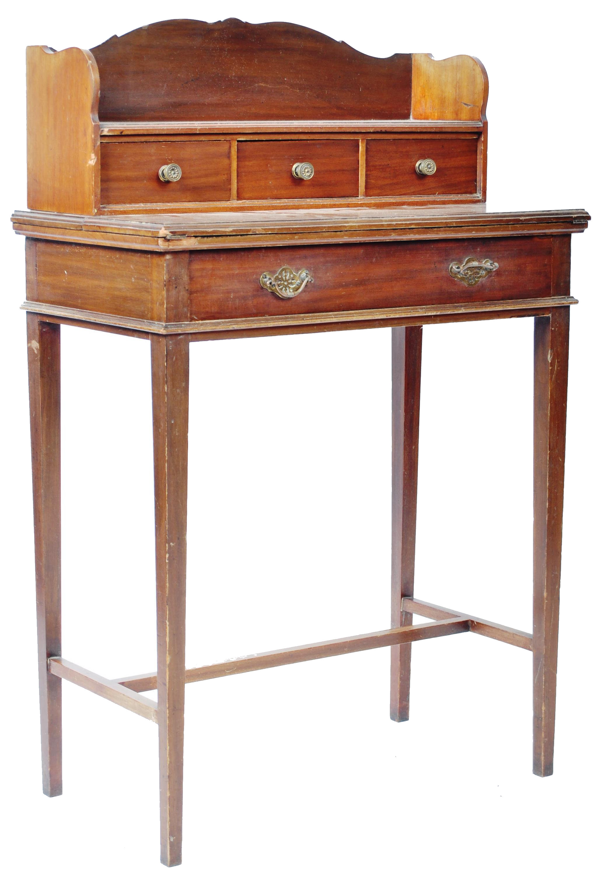 19TH CENTURY ANTIQUE MAHOGANY WRITING TABLE DESK