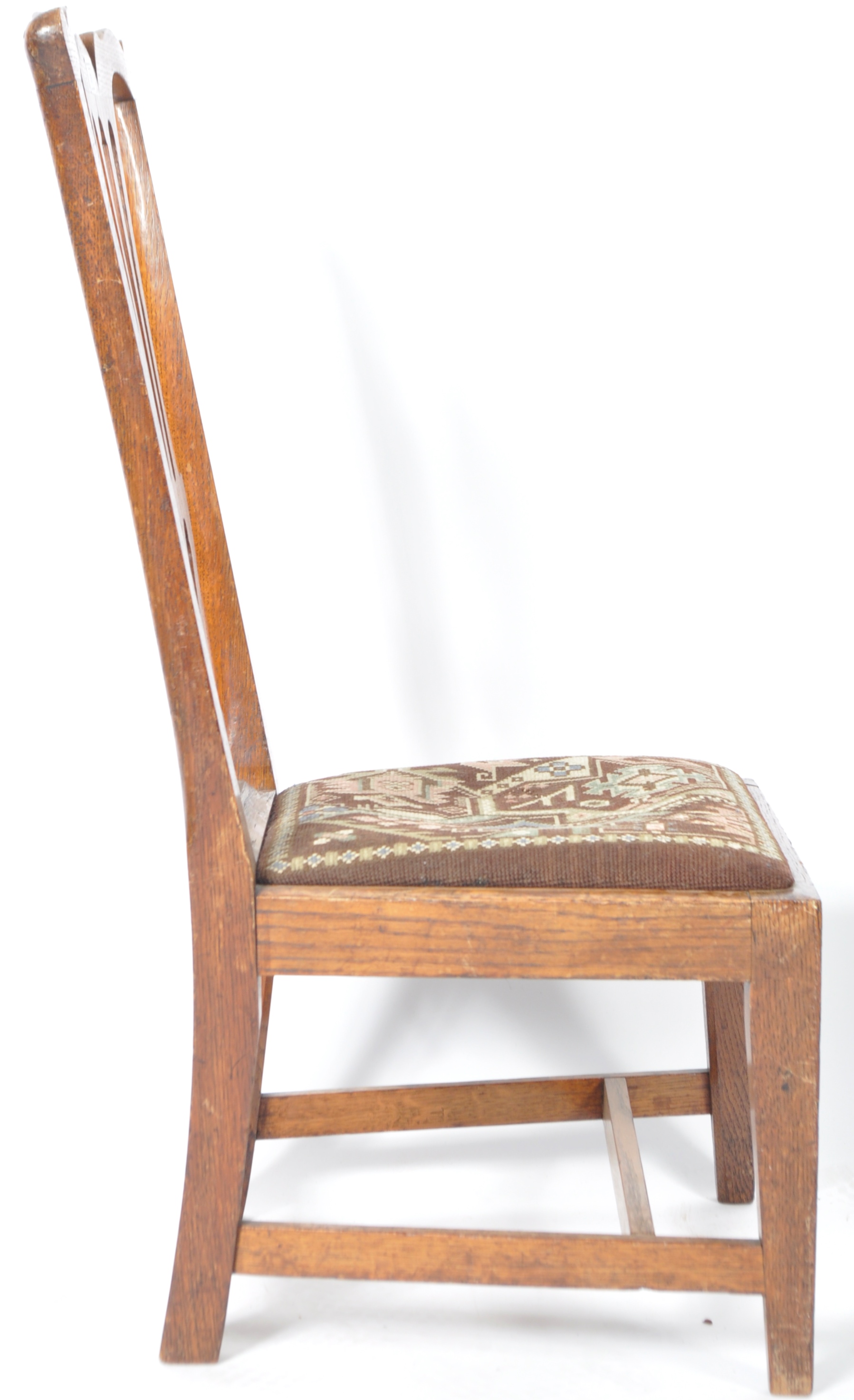 ANTIQUE OAK LOW GOSSIP CHAIR BY WHEELER OF ARNCOACH - Image 6 of 8