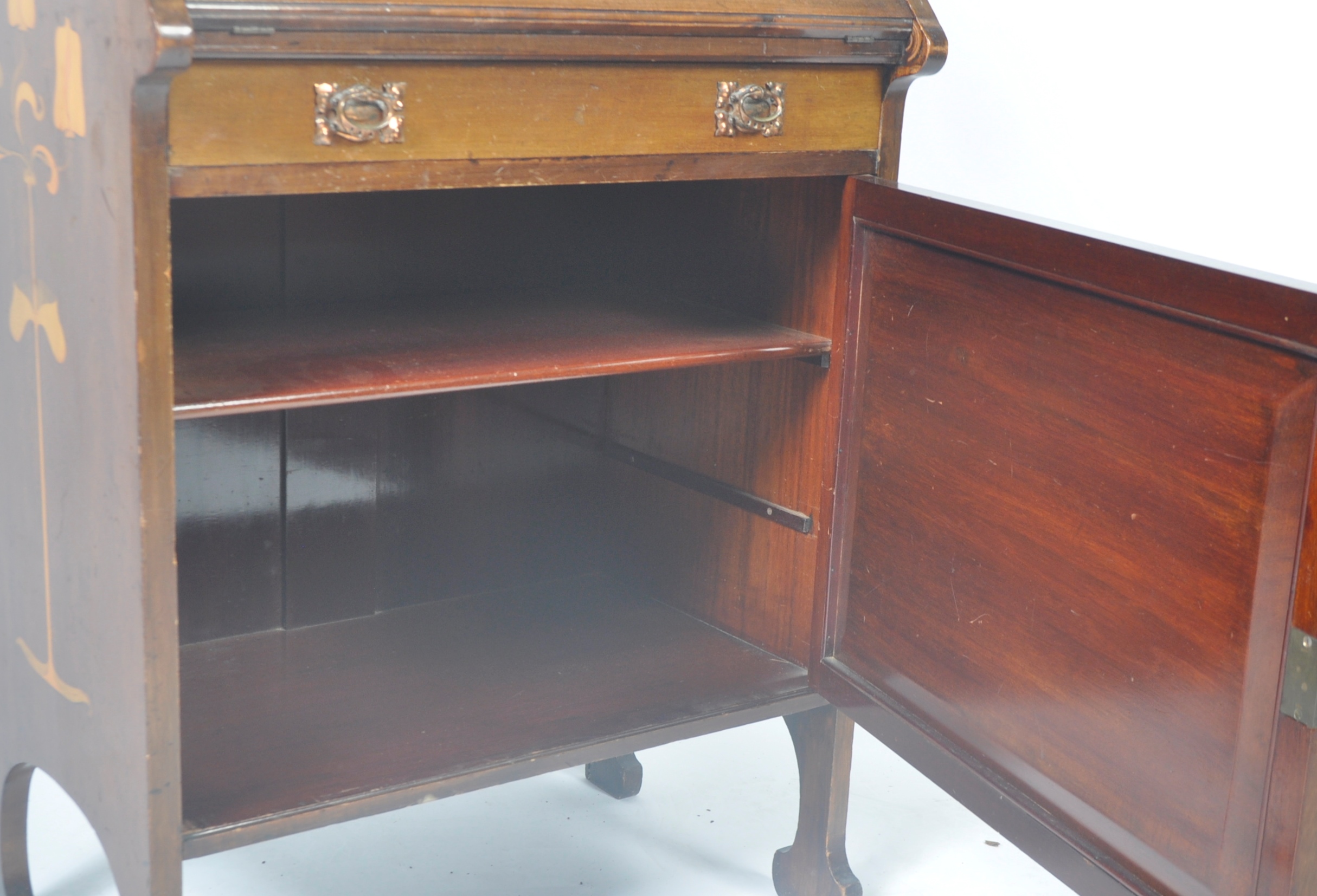 ATTRIBUTED TO SHEPLAND & PETTER - LIBERTY - MAHOGANY STUDENTS BUREAU - Image 10 of 12