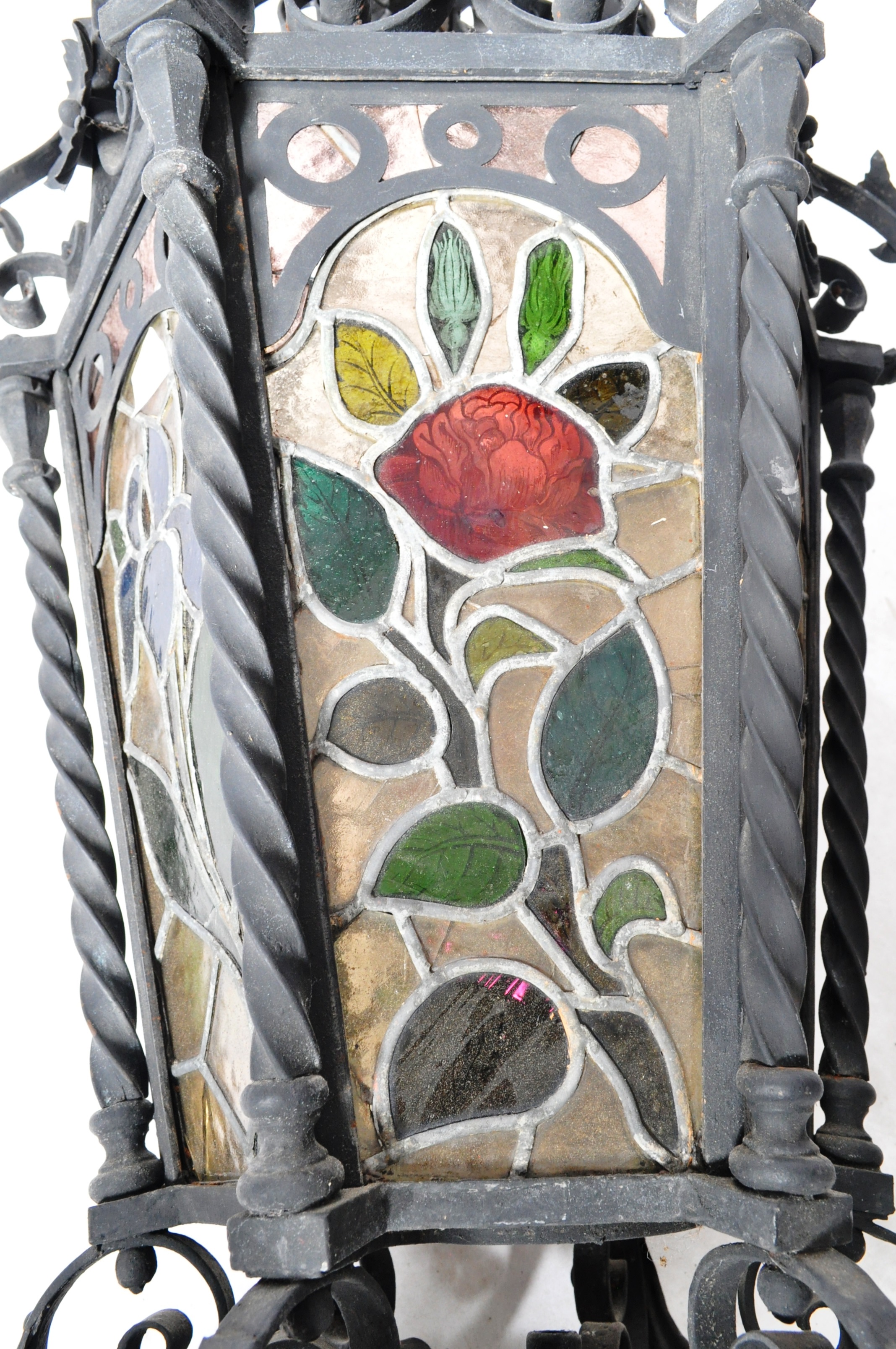 LARGE ANTIQUE 19TH CENTURY FRENCH / ITALIAN LANTERN - Image 9 of 13