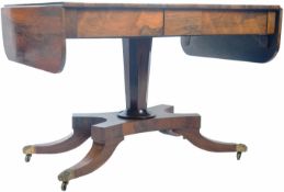 ANTIQUE REGENCY PERIOD ROSEWOOD SOFA TABLE