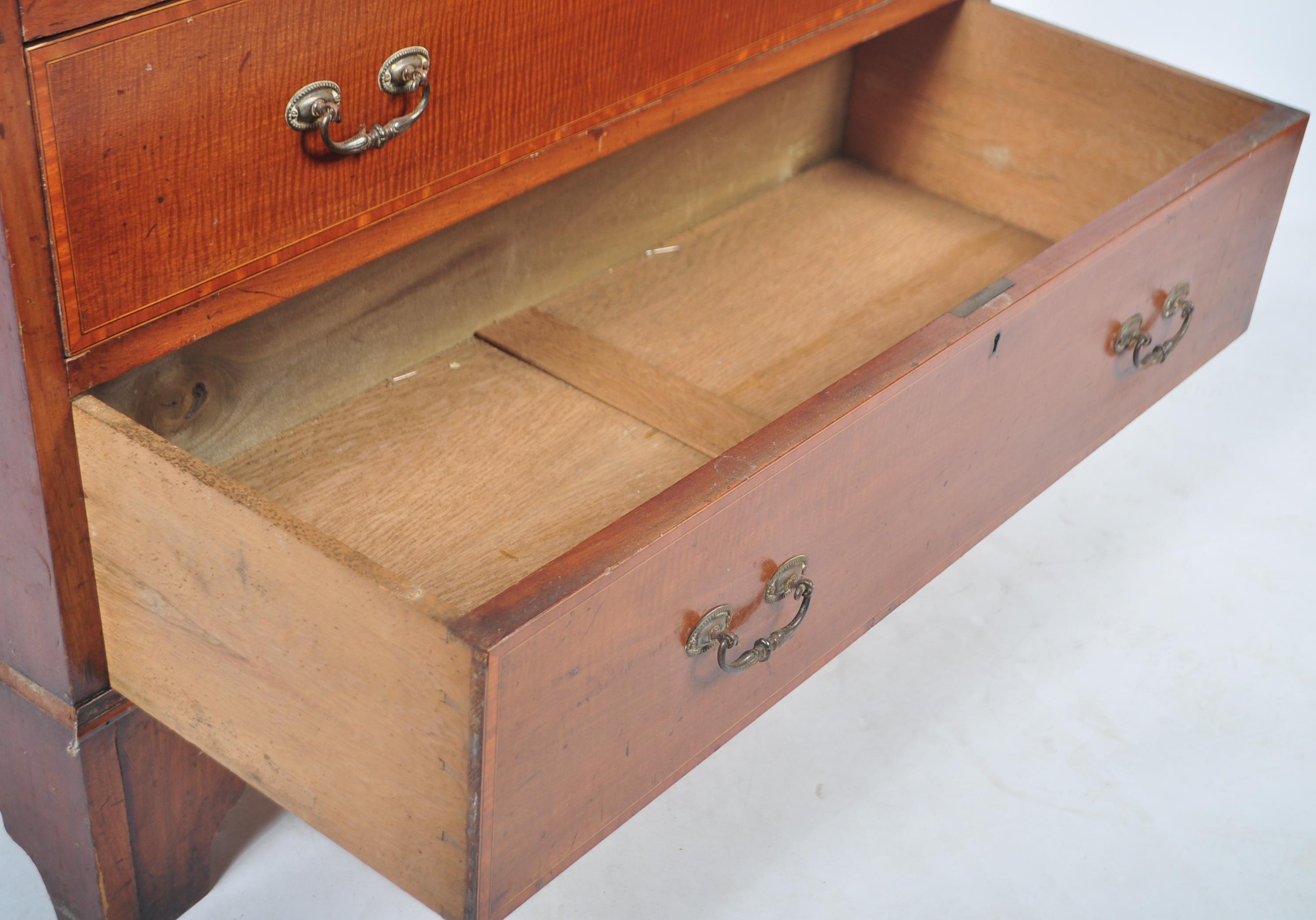 EDWARDIAN ASTRAGAL GLAZED BUREAU WRITING DESK BOOKCASE - Image 11 of 12