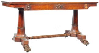 ANTIQUE 19TH CENTURY MAHOGANY LIBRARY TABLE