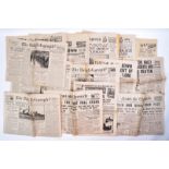 WWII SECOND WORLD WAR - COLLECTION OF WARTIME NEWSPAPERS