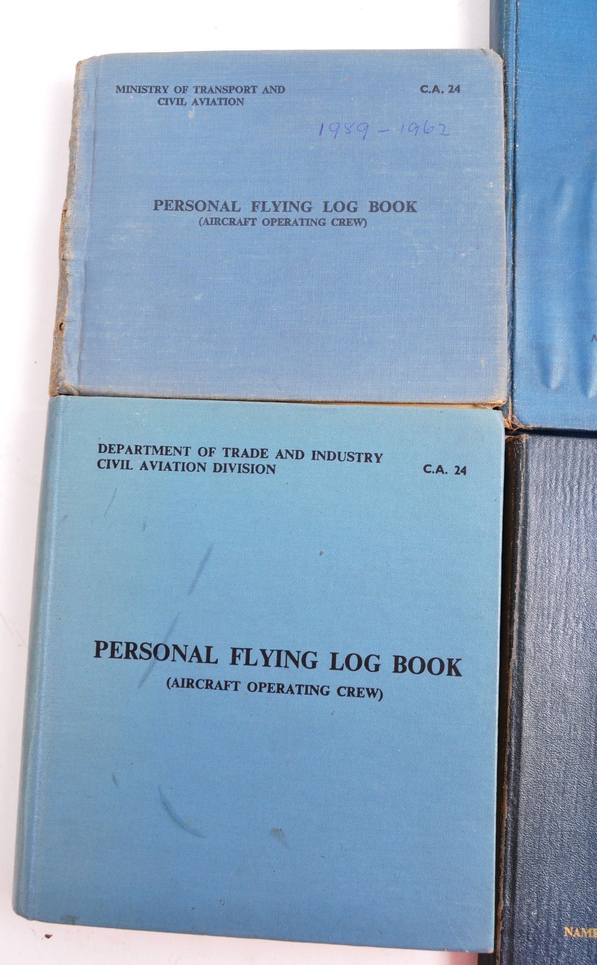WWII SECOND WORLD WAR - COMPLETE SET OF PILOT'S LOGBOOKS (7) - Image 4 of 8
