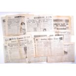 WWII SECOND WORLD WAR PERIOD NEWSPAPERS