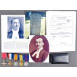 WWI FIRST WORLD WAR CANADIAN MEDAL GROUP INC MBE
