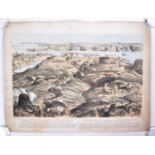 CRIMEAN WAR / CRIMEA - TWO BIRD'S EYE VIEWS OF SCENES IN THE WAT