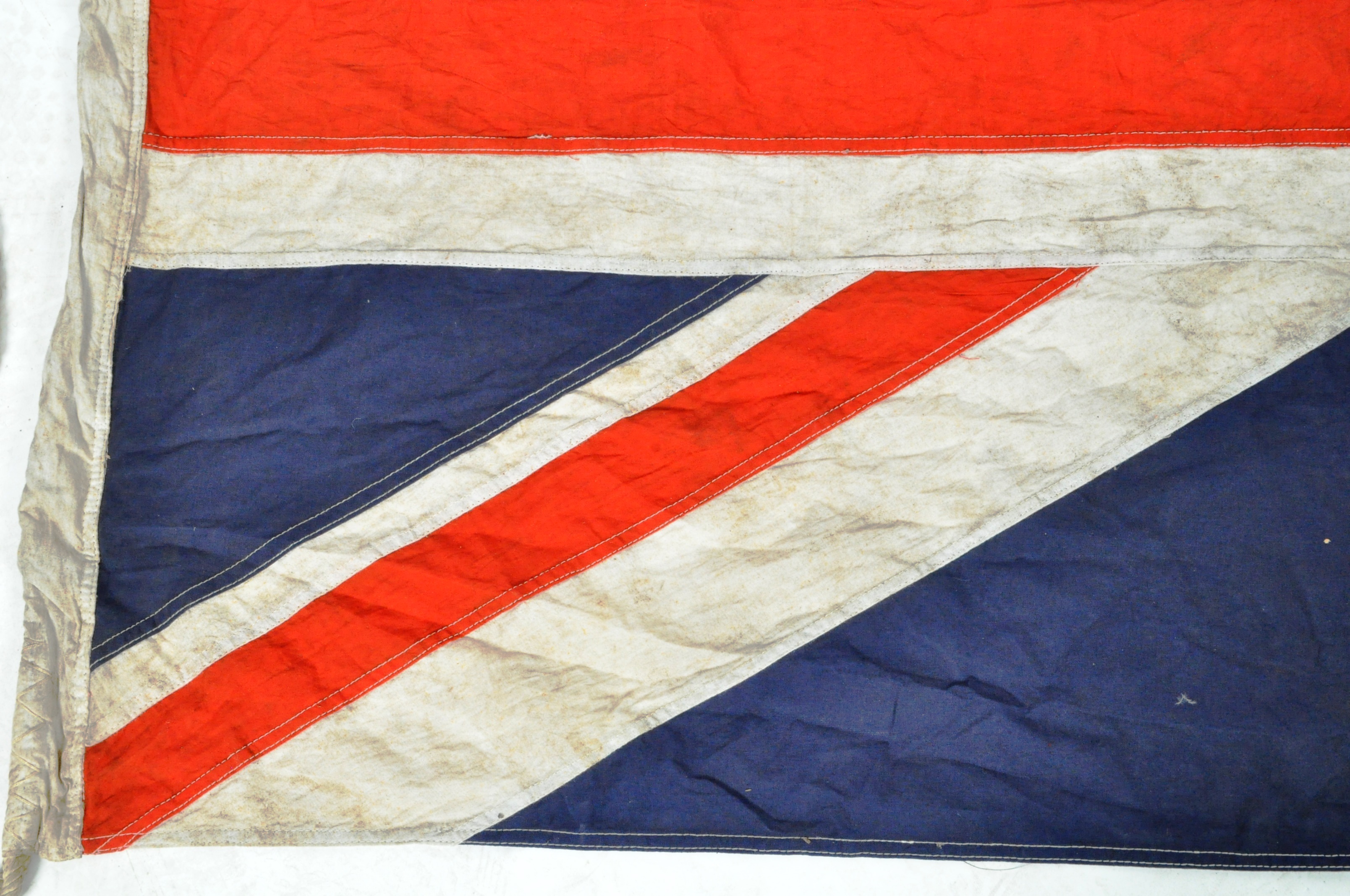 LARGE VINTAGE UNION FLAG STITCHED PANEL RFC INTEREST FLAG - Image 4 of 9