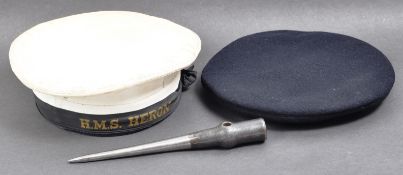 COLLECTION OF ASSORTED ROYAL NAVY UNIFORM ITEMS