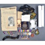WWII SECOND WORLD WAR MEDAL GROUP & ARCHIVE OF EFFECTS