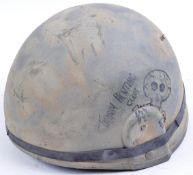 20TH CENTURY BRITISH ARMY IRAQ WAR HELMET W/GRAFITTI