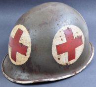 WWII SECOND WORLD WAR UNITED STATES ARMY M1 MEDICS HELMET