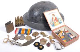 INCREDIBLE WWI FIRST WORLD WAR MEDAL GROUP & EFFECTS