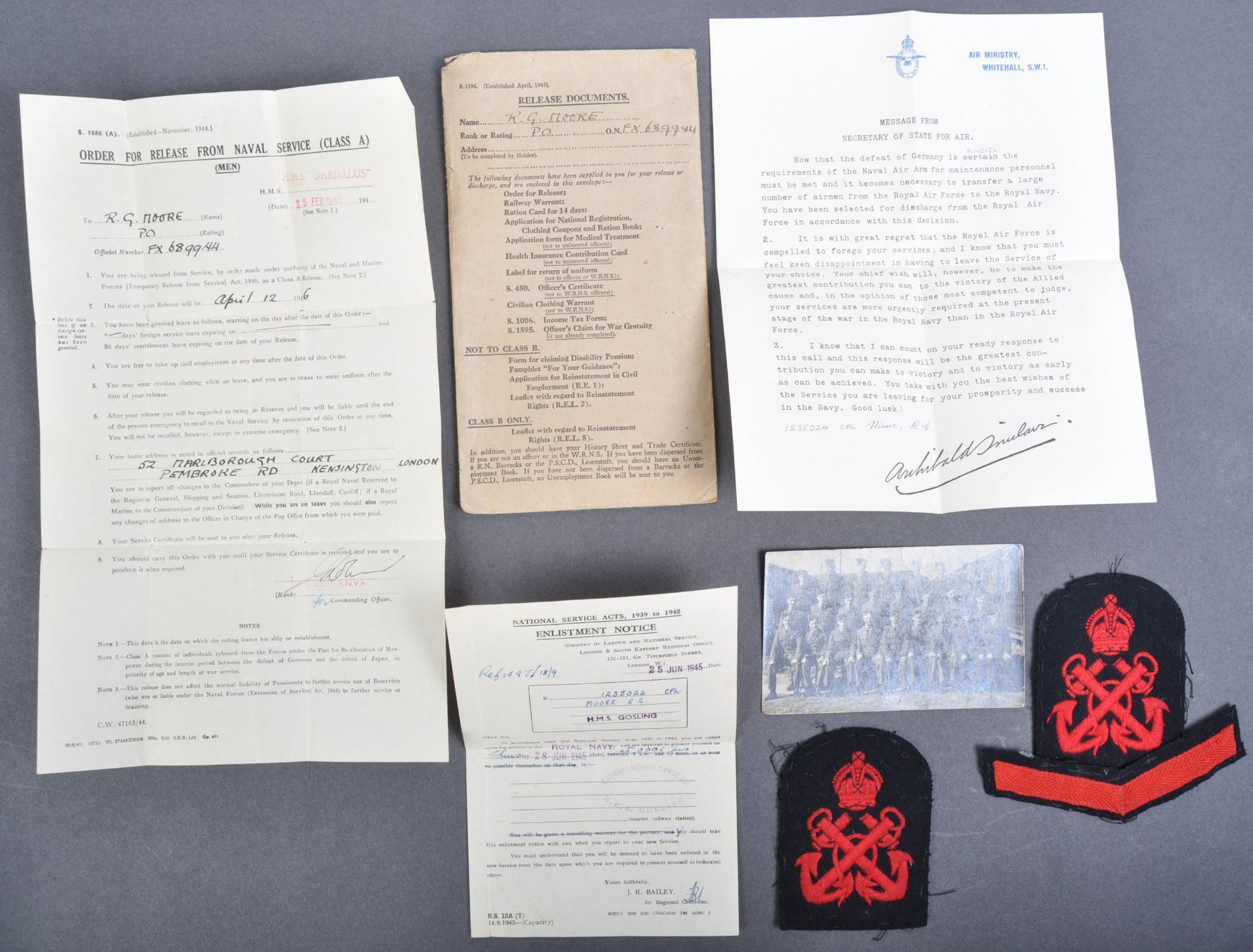 WWII ROYAL AIR FORCE - CARDINGTON HALL (BALLOONS) INTEREST COLLECTION