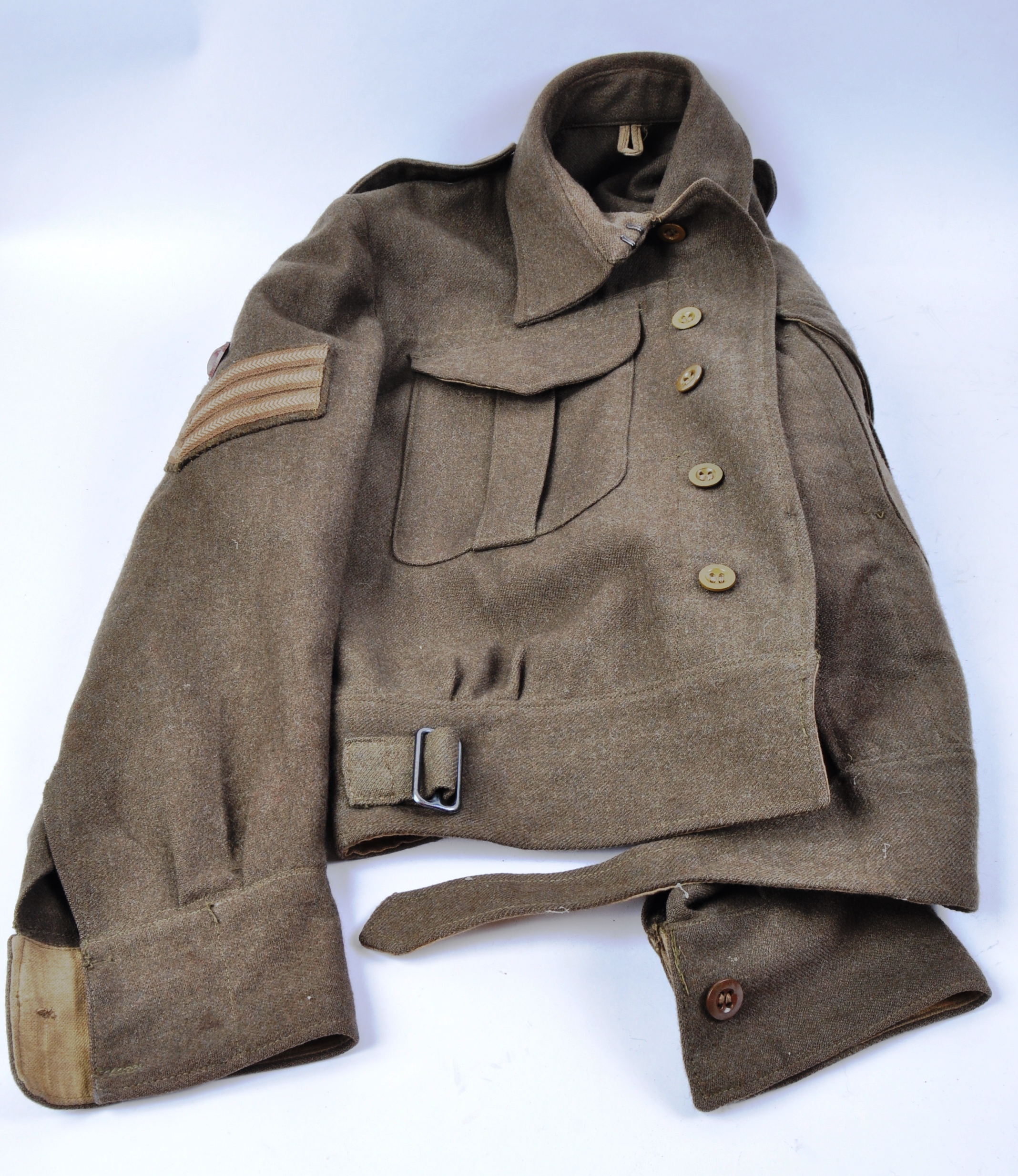 SECOND WORLD WAR ROYAL ENGINEERS STAFF SERGEANT UNIFORM ITEMS - Image 9 of 12