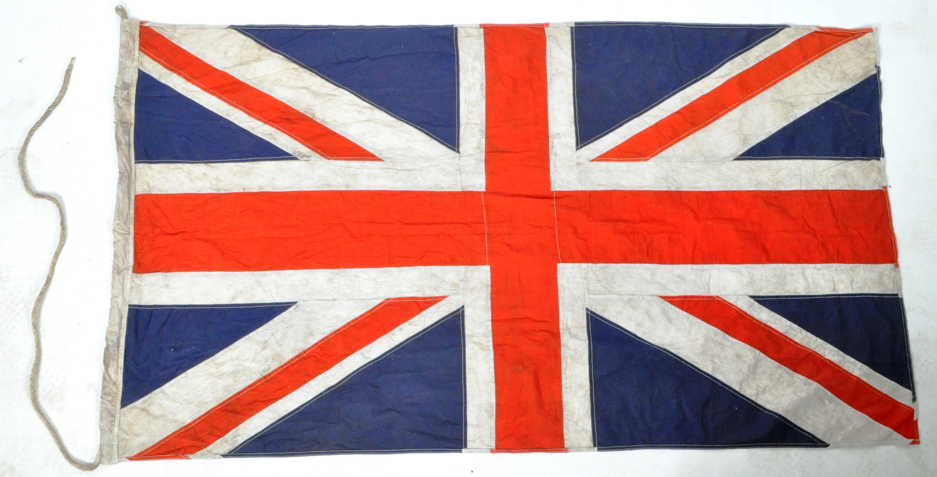 LARGE VINTAGE UNION FLAG STITCHED PANEL RFC INTEREST FLAG - Image 9 of 9