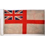 WWII SECOND WORLD WAR LARGE ROYAL NAVY WHITE ENSIGN