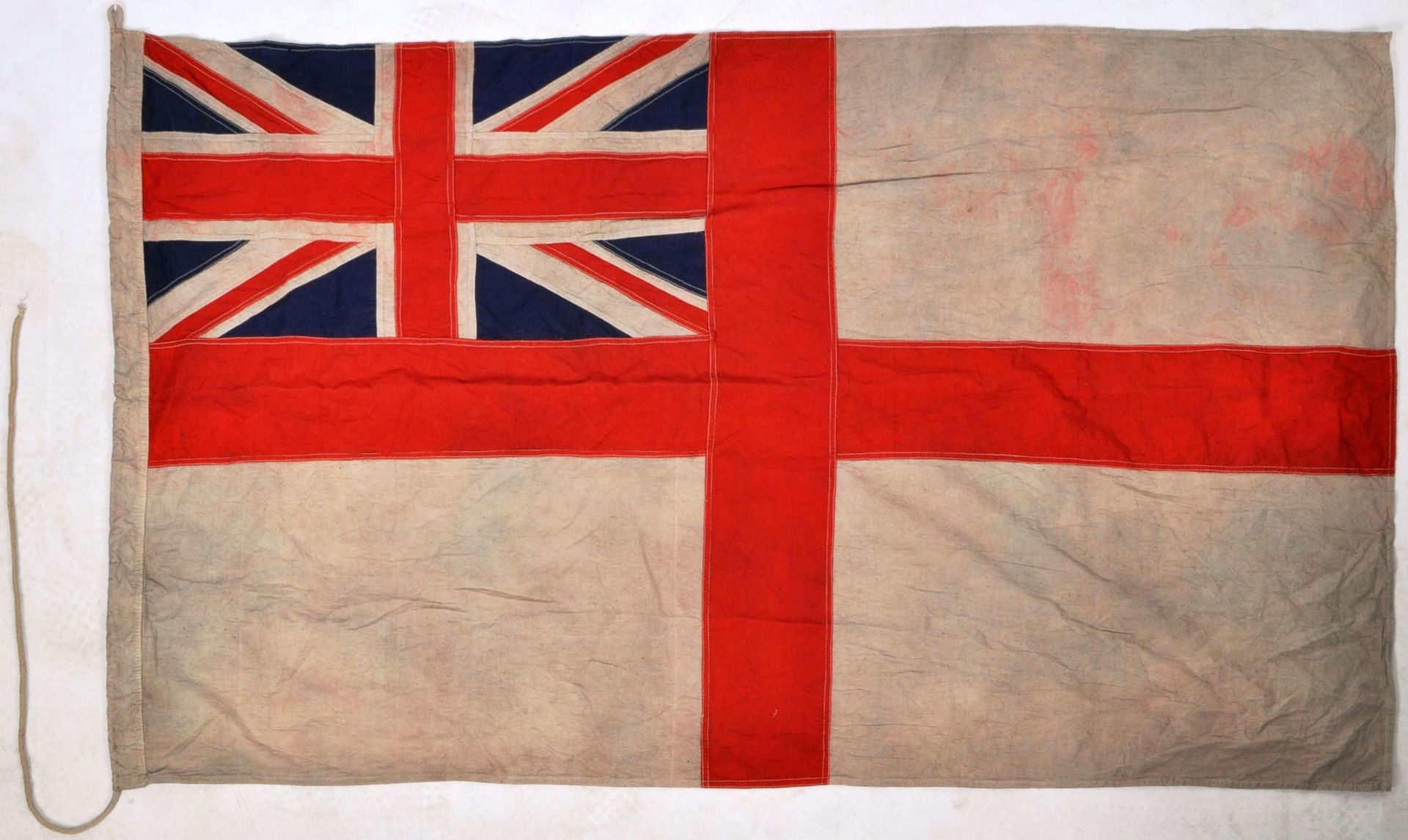 WWII SECOND WORLD WAR LARGE ROYAL NAVY WHITE ENSIGN