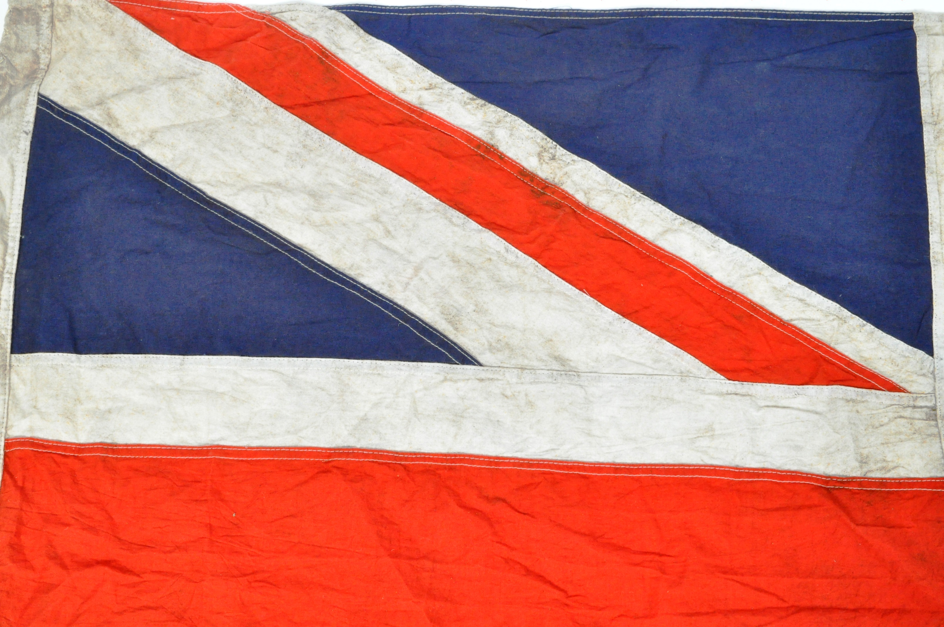 LARGE VINTAGE UNION FLAG STITCHED PANEL RFC INTEREST FLAG - Image 3 of 9