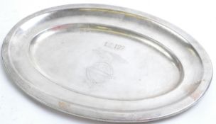 RARE ORIGINAL LZ 127 GERMAN ZEPPELIN SILVER PLATE DISH