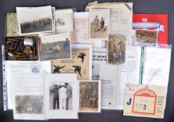 COLLECTION OF ASSORTED WORLD WAR RELATED EPHEMERA