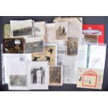 COLLECTION OF ASSORTED WORLD WAR RELATED EPHEMERA