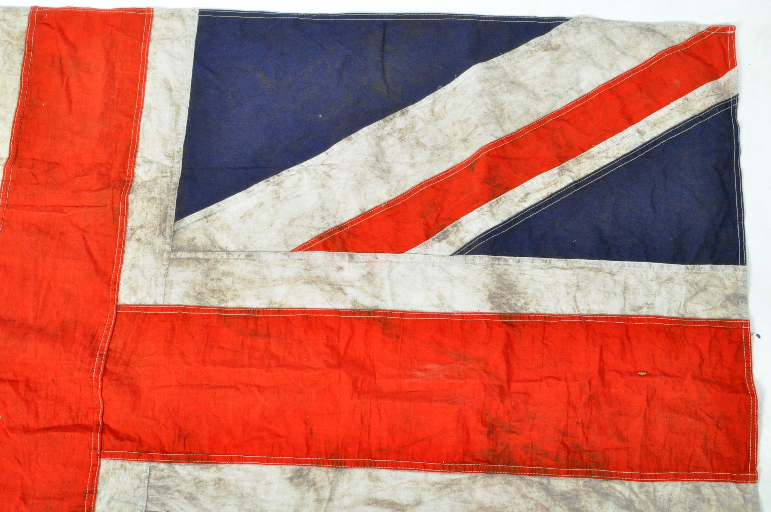 LARGE VINTAGE UNION FLAG STITCHED PANEL RFC INTEREST FLAG - Image 6 of 9