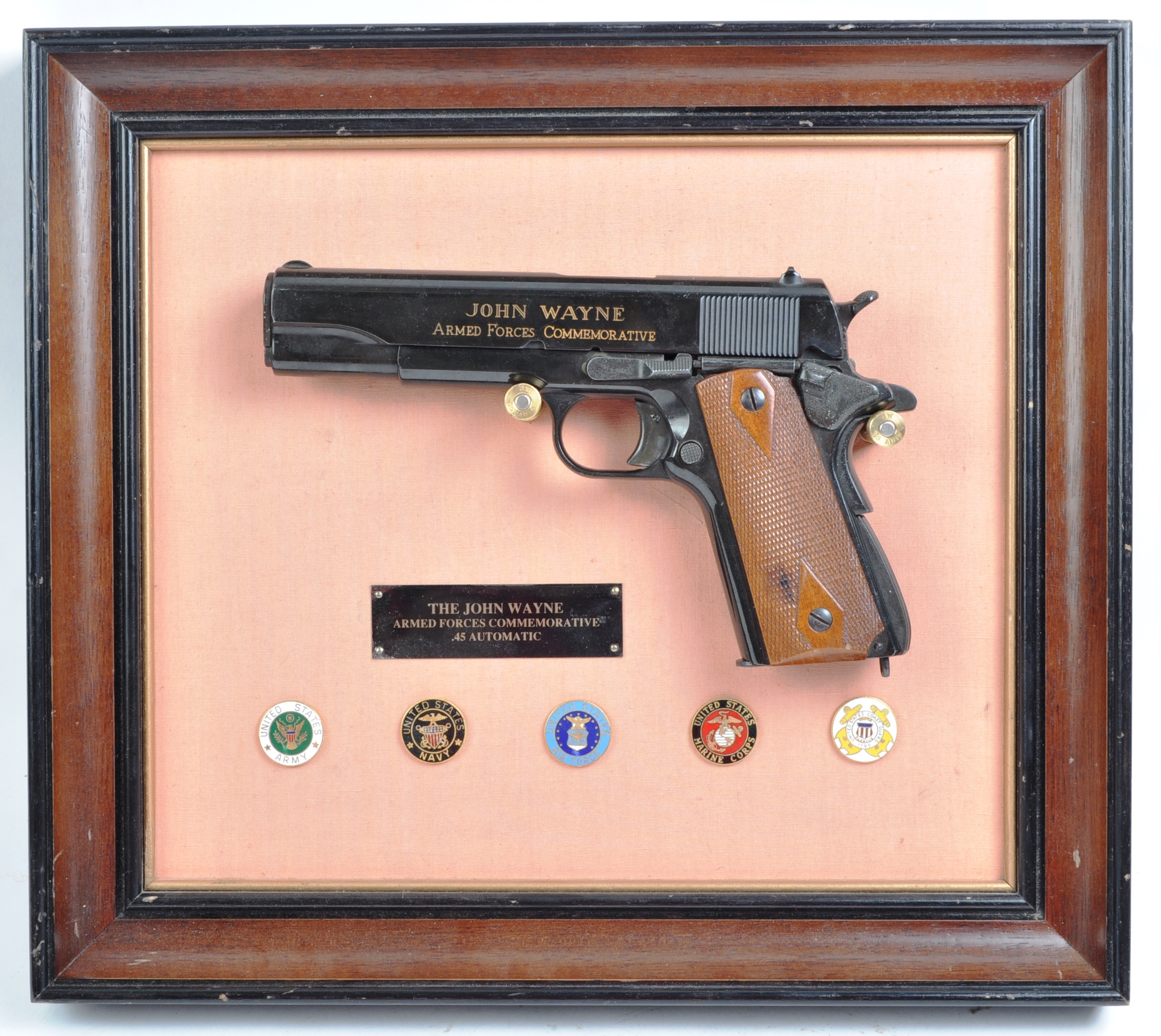 JOHN WAYNE COMMEMORATIVE REPLICA .45 AUTOMATIC HAND GUN