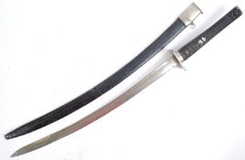 An original 20th Century Japanese style Katana Samurai sword. The sword having a flat pommel,