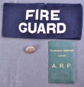 BRISTOL BATH AIR RAID PRECAUTIONS OFFICER PERSONAL EFFECTS