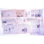 WWII SECOND WORLD WAR WARTIME NEWSPAPERS