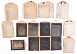 COLLECTION OF ASSORTED WWI ERA SOLDIERS PHOTOGRAPHIC NEGATIVES