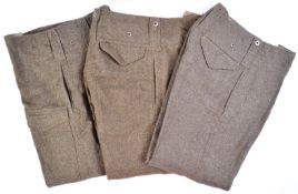 WWII SECOND WORLD WAR INTEREST - BRITISH ARMY TROUSERS