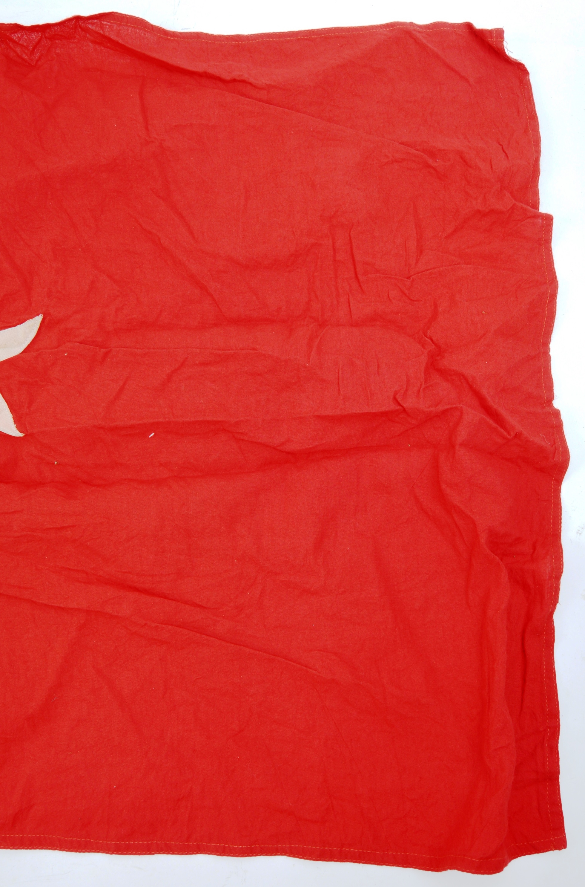 WWI FIRST WORLD WAR TURKISH / OTTOMAN LINEN FLAG - Image 4 of 6