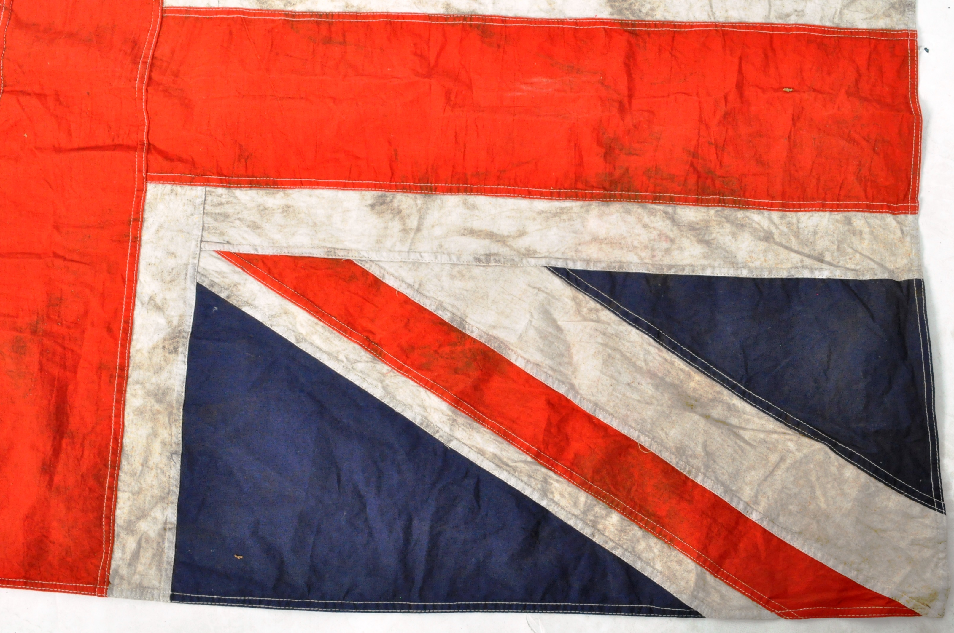 LARGE VINTAGE UNION FLAG STITCHED PANEL RFC INTEREST FLAG - Image 5 of 9