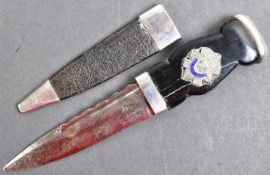 THE ROYAL SCOTTS BOER WAR INTEREST SGIAN-DUBH DRESS DAGGER