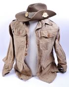 TWO BRITSH AND AUSTRALIAN ARMY UNIFORM ITEMS