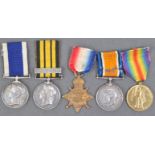 19TH CENTURY & WWI FIRST WORLD WAR MEDAL GROUP - ROYAL NAVY