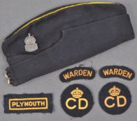 SECOND WORLD WAR AIR RAID PRECAUTIONS OFFICERS SIDE CAP