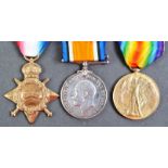 WWI FIRST WORLD WAR MEDAL GROUP - KIA FIRST DAY OF SOMME - SJT IN ROYAL IRISH RIFLES