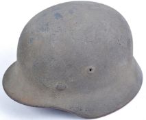 ORIGINAL WWII GERMAN ARMY STAHLHELM M40 COMBAT HELMET