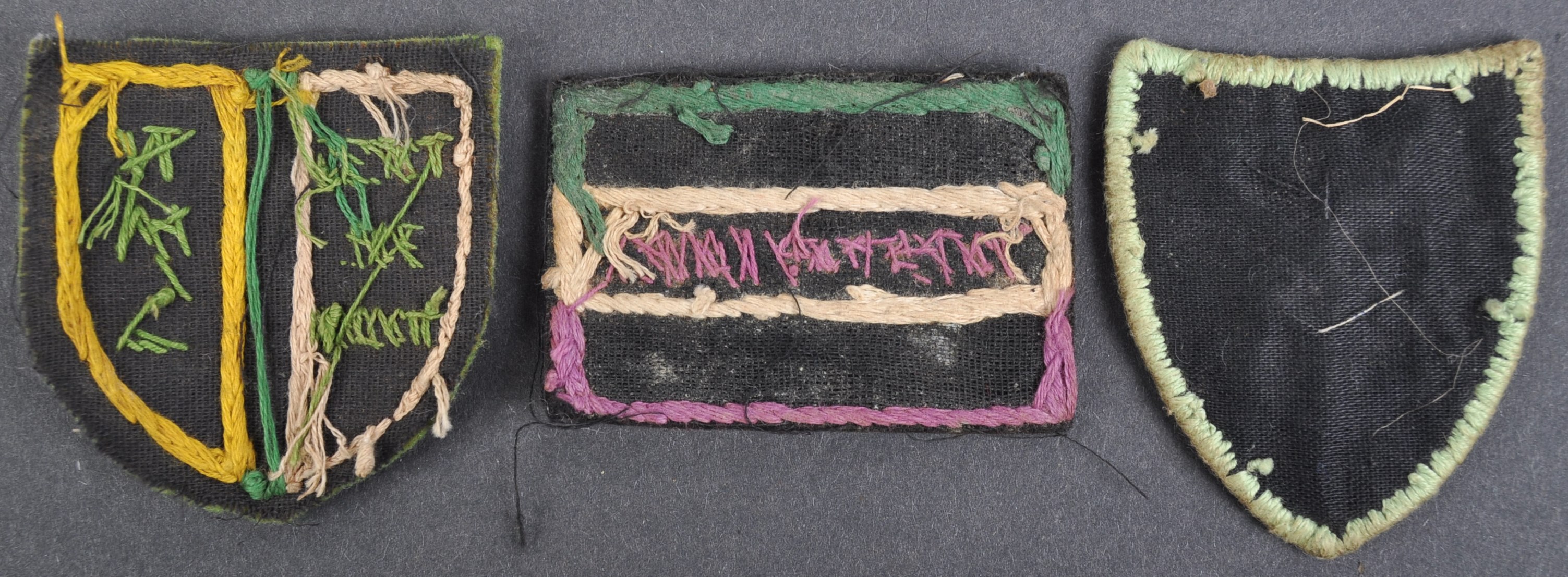 SUFFRAGETTE INTEREST - COLLECTION OF EDWARDIAN CLOTH PATCHES - Image 2 of 2