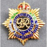 WWII SECOND WORLD WAR 14CT GOLD RASC GOLD PIN BADGE
