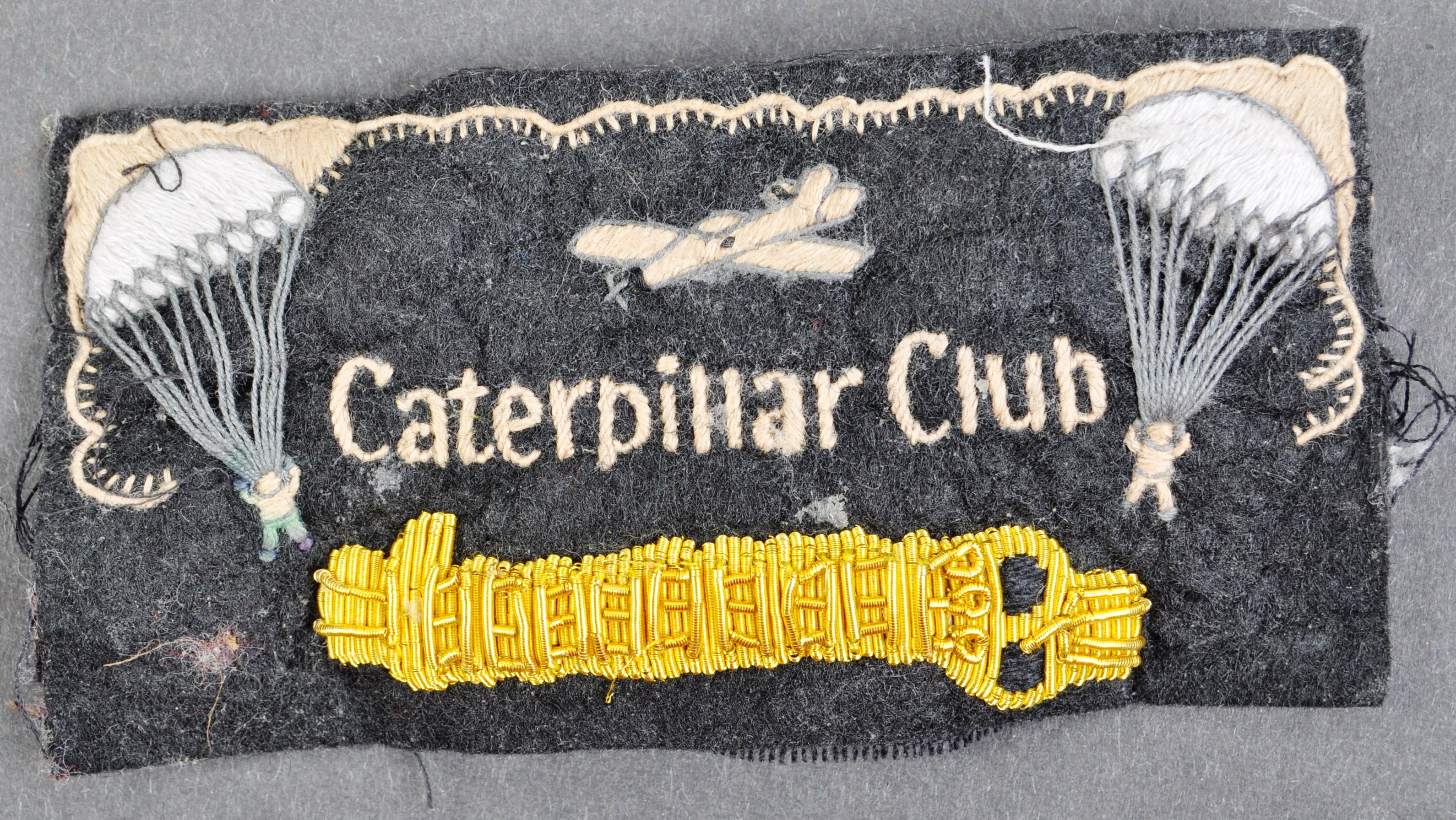 RAF WWII TYPE CATERPILLAR CLUB UNIFORM PATCH / BADGE - Image 3 of 5