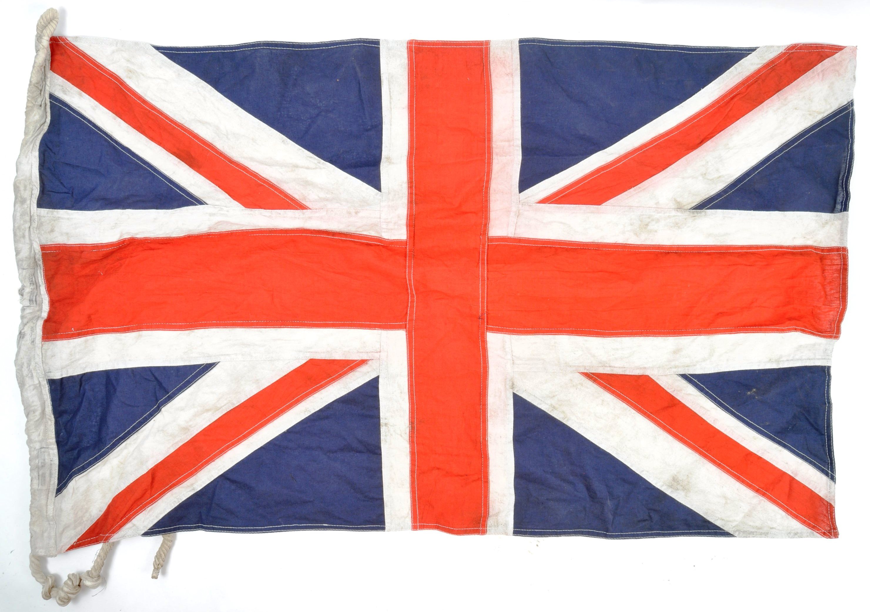 ORIGINAL WWII SECOND WORLD WAR ROYAL MARINES UNION JACK FLAG - Image 7 of 7